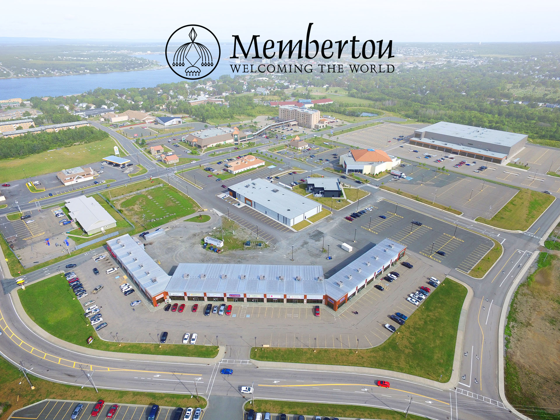 An aerial view of the Membertou community.